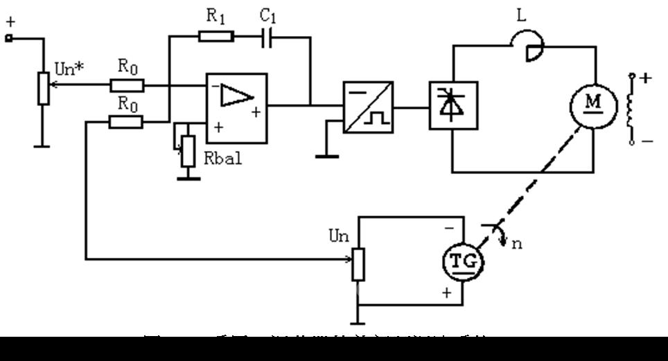 带转速负反馈的有静差直流调速系统仿真
